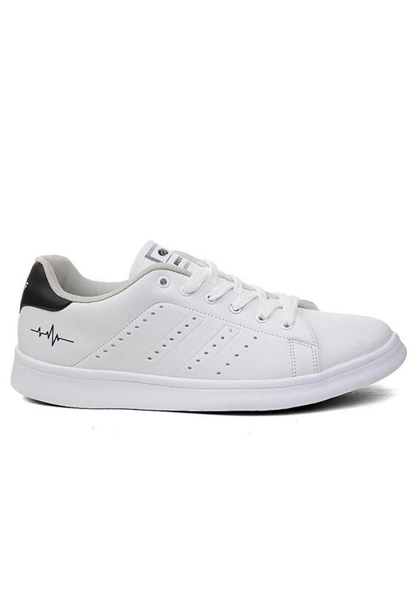 Best Of 041-22 Deri Erkek Sneakers Ayakkabı Beyaz Siyah