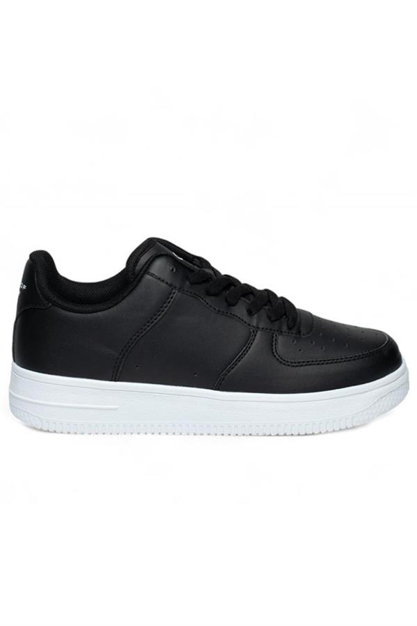 Best Of 042-25 Deri Air Anatomik Erkek Sneaker Siyah Beyaz