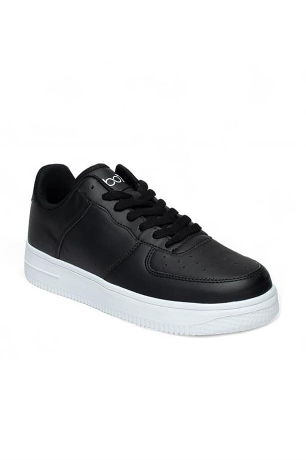 Best Of 042-25 Deri Air Anatomik Erkek Sneaker Siyah Beyaz