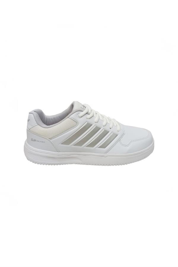 Best Of 074-25 Deri Slash Anatomik Erkek Sneaker Beyaz Gümüş