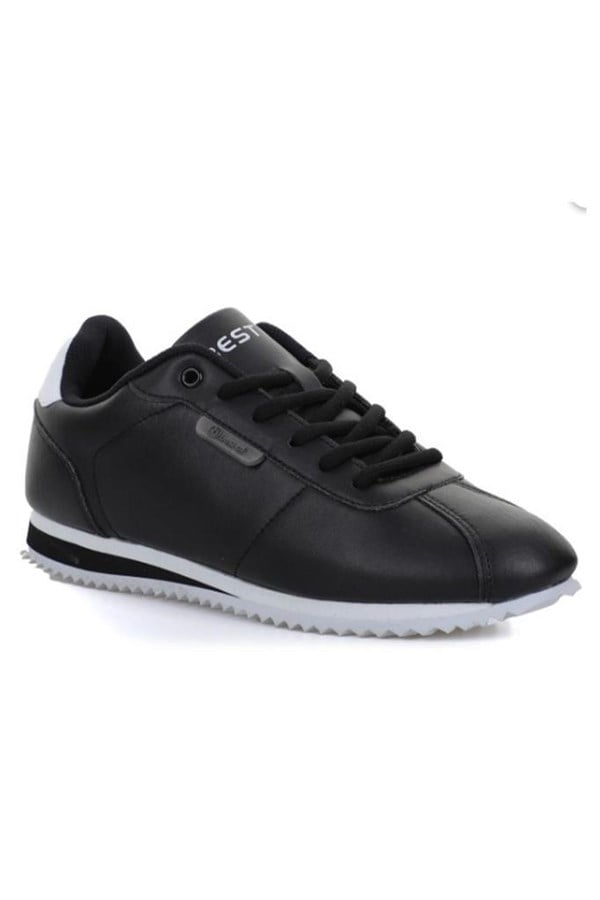 Best Of 112 Deri Trend Sneakers Ayakkabı 36-40 Siyah Beyaz