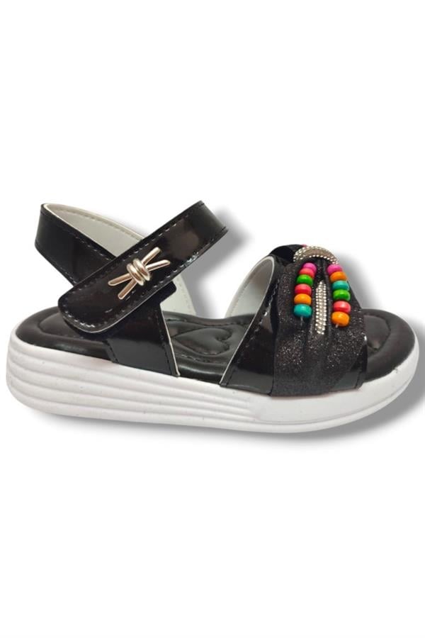 Butiqe 1809-25 Boncuk Taşli Anatomik Kız Çocuk Sandalet 31-35