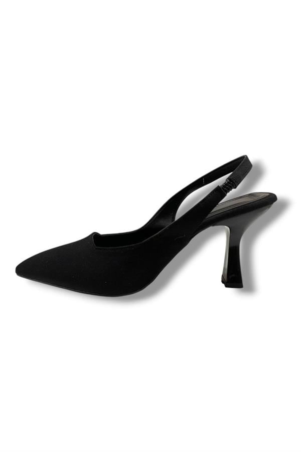 C-Shoes 809-25 Zara Arkası Açık Kısa Topuk Kadın Ayakkabı