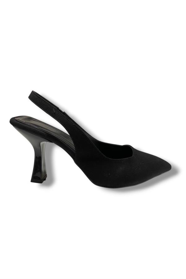 C-Shoes 809-25 Zara Arkası Açık Kısa Topuk Kadın Ayakkabı