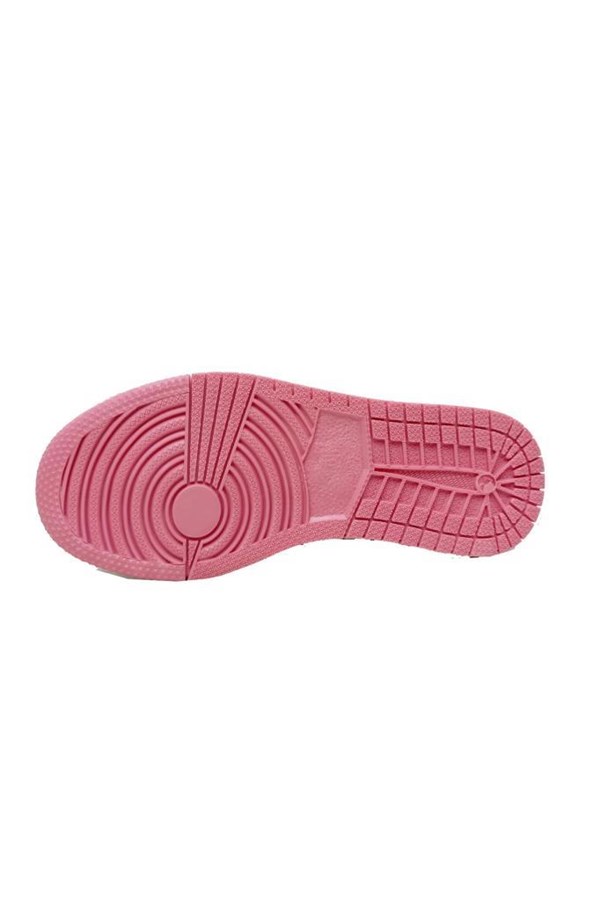 Callion 048 Deri Sneakers Kız Çocuk Spor Ayakkabı 31-35 Beyaz Pembe Su Yeşili