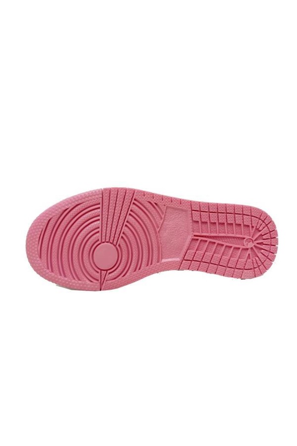 Callion 048 Deri Sneakers Kız Çocuk Spor Ayakkabı 31-35 Beyaz Pembe