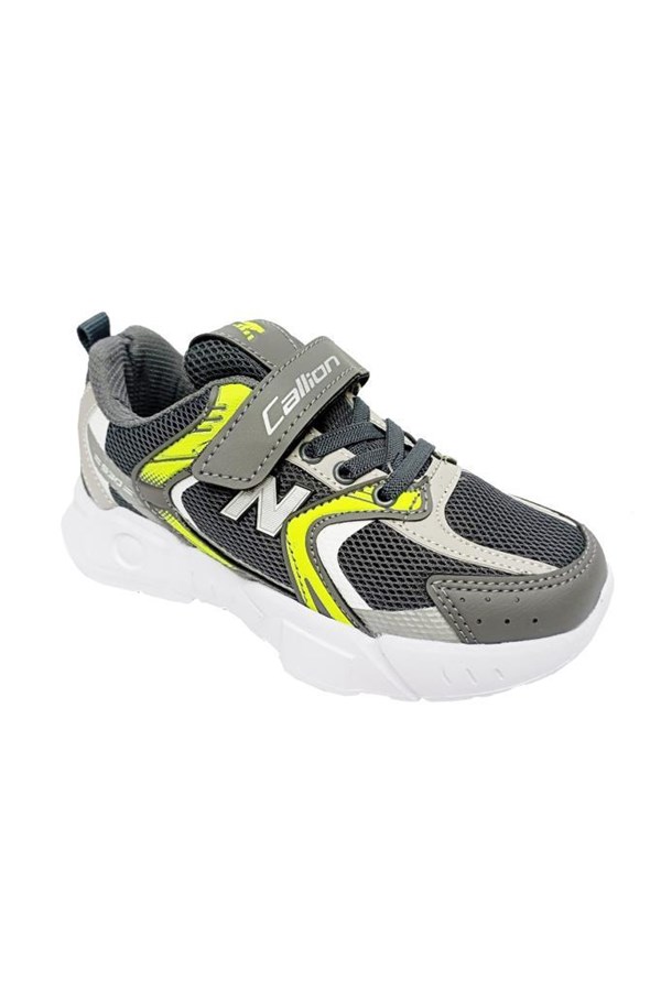 Callion 2110-F Anorak Çocuk Sneakers Ayakkabı Füme F.Sarı