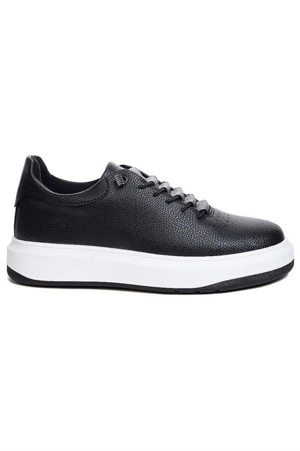 Conteyner 404.01-24 Deri Casual Erkek Ayakkabı Royal Siyah