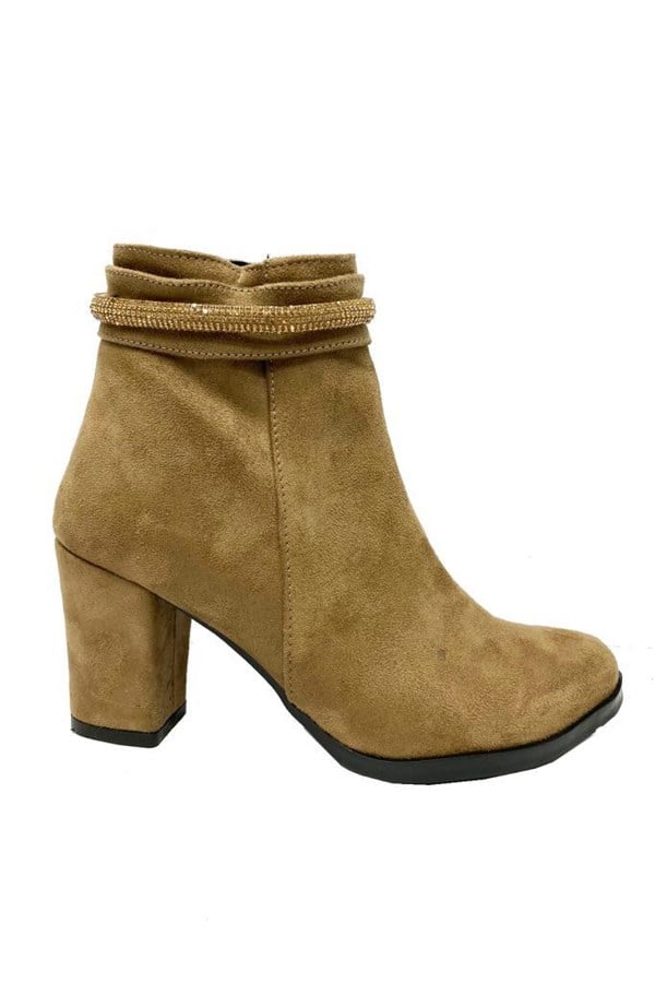 Cotcolic 22013 Süet Trend Fashion Kadın Bot