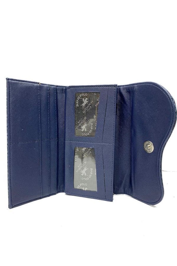 David Polo 903 Accessories Deri Cizgili Kadın Cüzdan