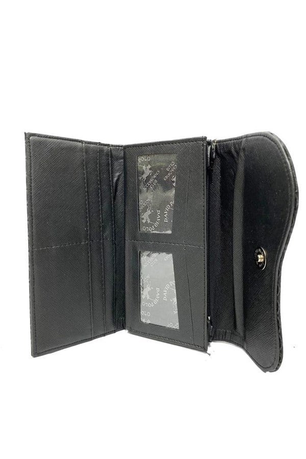 David Polo 903 Accessories Deri Cizgili Kadın Cüzdan