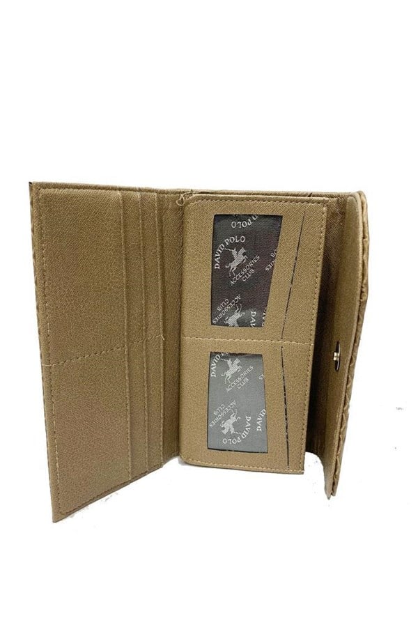 David Polo 903 Accessories Deri Cizgili Kadın Cüzdan