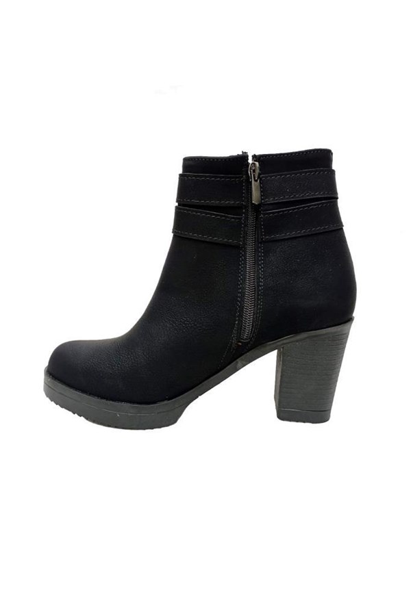 Efsun 1658-22 Yağlı Deri Fashion Fermuarlı Kadın Bot