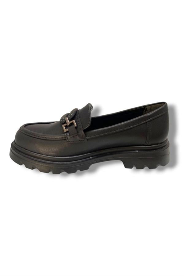 Fancy 816-25 Deri Anatomik Sıfır Tokalı Loafer Kadın Ayakkabı
