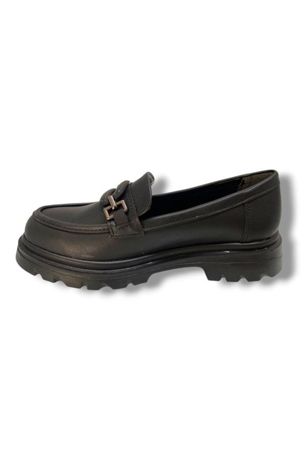 Fancy 816-25 Deri Anatomik Sıfır Tokalı Loafer Kadın Ayakkabı