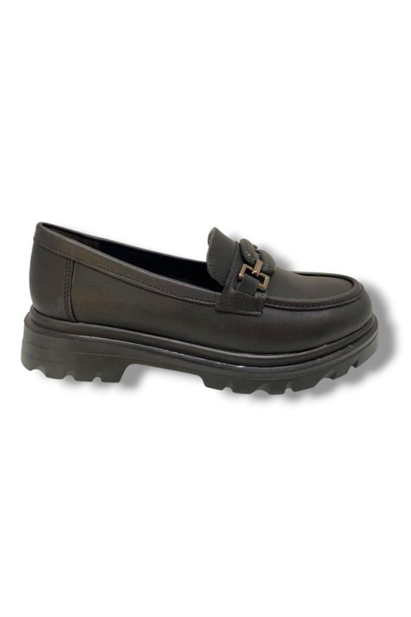 Fancy 816-25 Deri Anatomik Sıfır Tokalı Loafer Kadın Ayakkabı