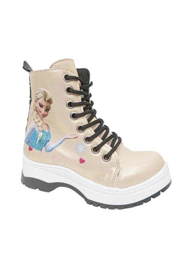 Fix Kids 9603 Parlak Deri Elsa Fashion Kız Çocuk Bot