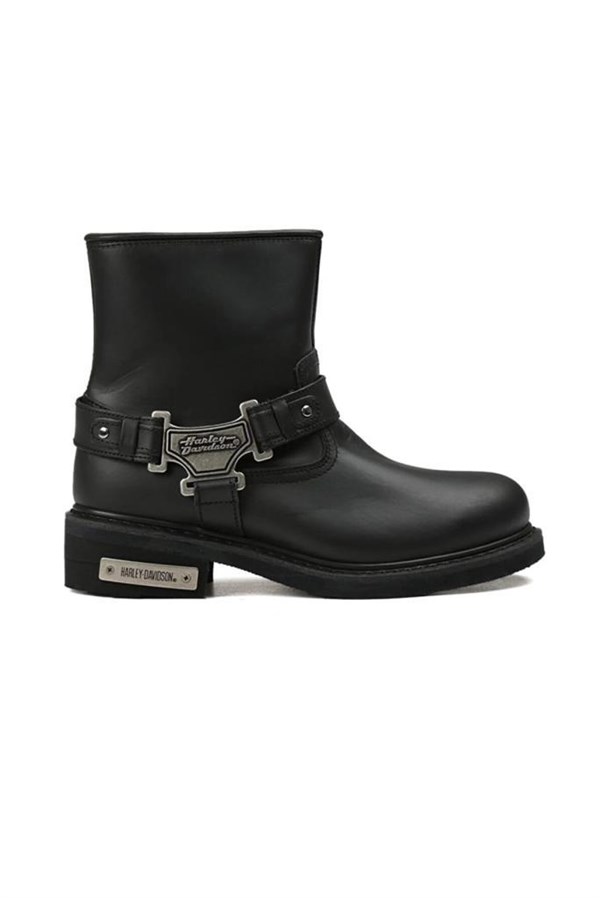 Harley Davidson Estes Hakiki Deri Bot 40-45 Black Deri