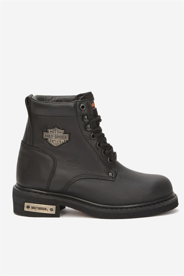 Harley Davidson Gibson Hakiki Deri Bot 35-40 Black Yağlı Deri