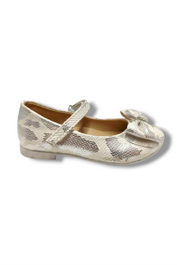 Hopyy 3018-20 Baskı Deri Fiyonklu Kız Çocuk Sandalet