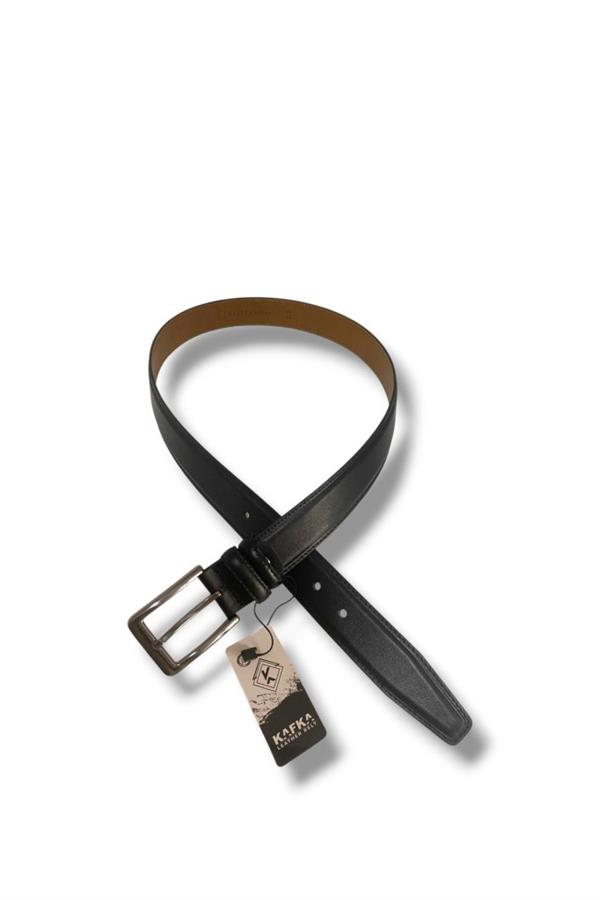 Kafka K100-25 Hakiki Deri Dikişli Erkek Kemer 130 Cm