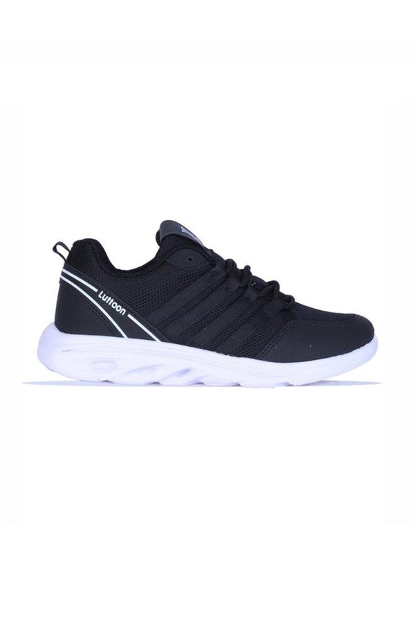 Luttoon 4138-25 Anorak Anatomik Erkek Sneaker Siyah Beyaz
