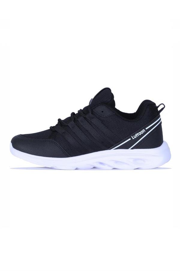 Luttoon 4138-25 Anorak Anatomik Erkek Sneaker Siyah Beyaz