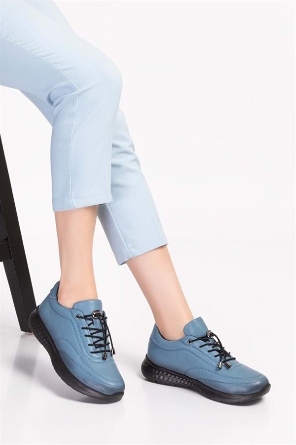 Modessa 110 Hakiki Deri Anatomik Kadın Sneakers Ayakkabı