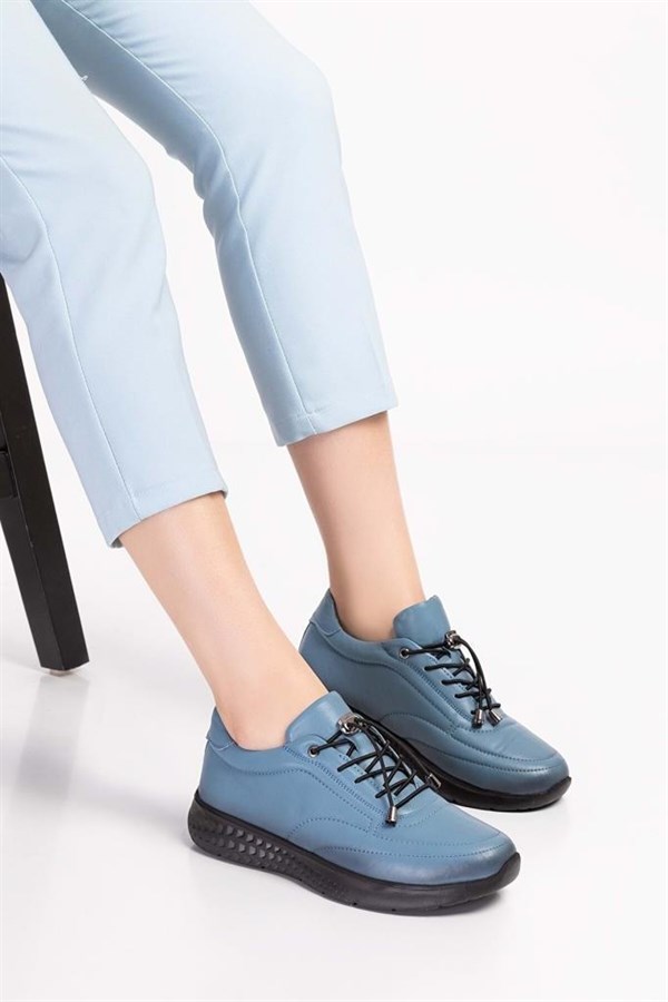 Modessa 110 Hakiki Deri Anatomik Kadın Sneakers Ayakkabı