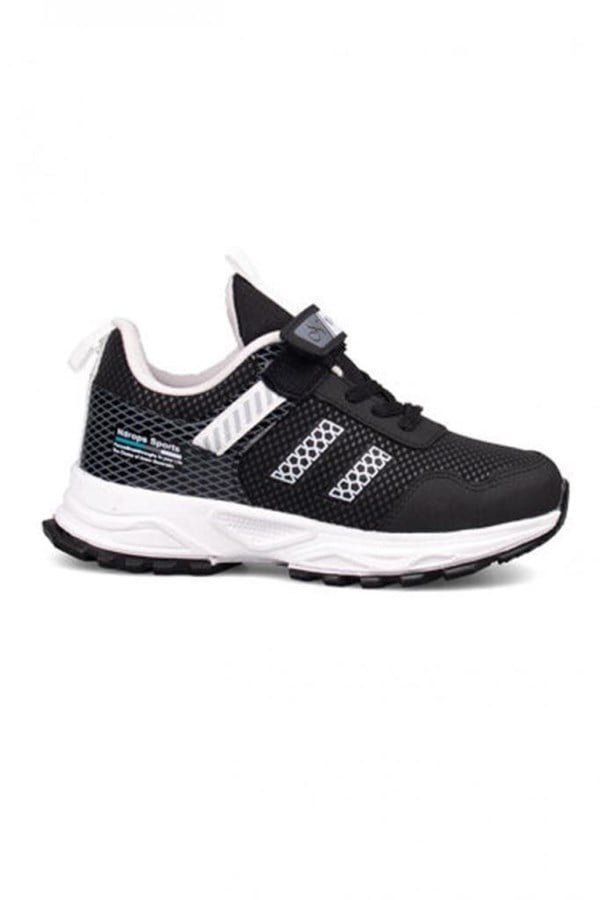 Ndrops 05 Anorak Çocuk Sneakers Ayakkabı 26-30 Siyah Beyaz