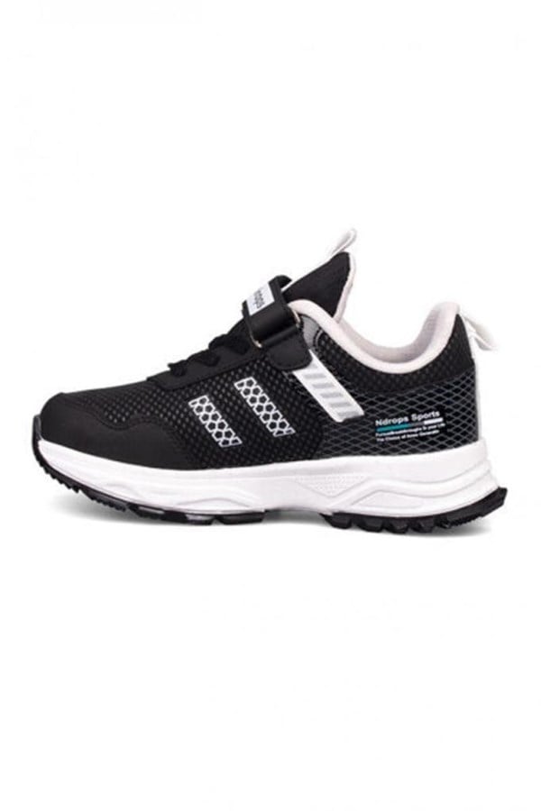 Ndrops 05 Anorak Çocuk Sneakers Ayakkabı 26-30 Siyah Beyaz