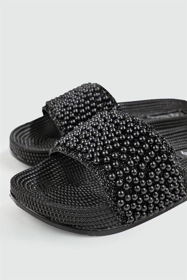 Pienn 20037-006 Anatomik Fashion Taşlı  Kadın Terlik