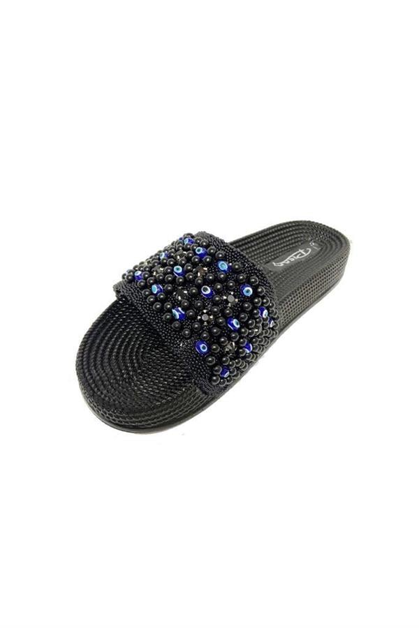 Pienn 20037-007 Anatomik Fashion Taşlı  Kadın Terlik