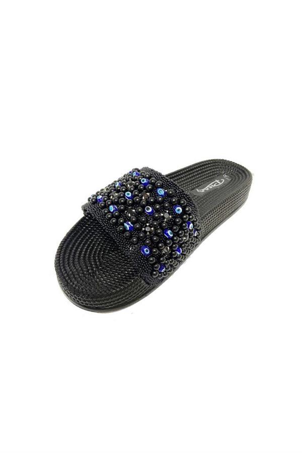 Pienn 20037-007 Anatomik Fashion Taşlı  Kadın Terlik