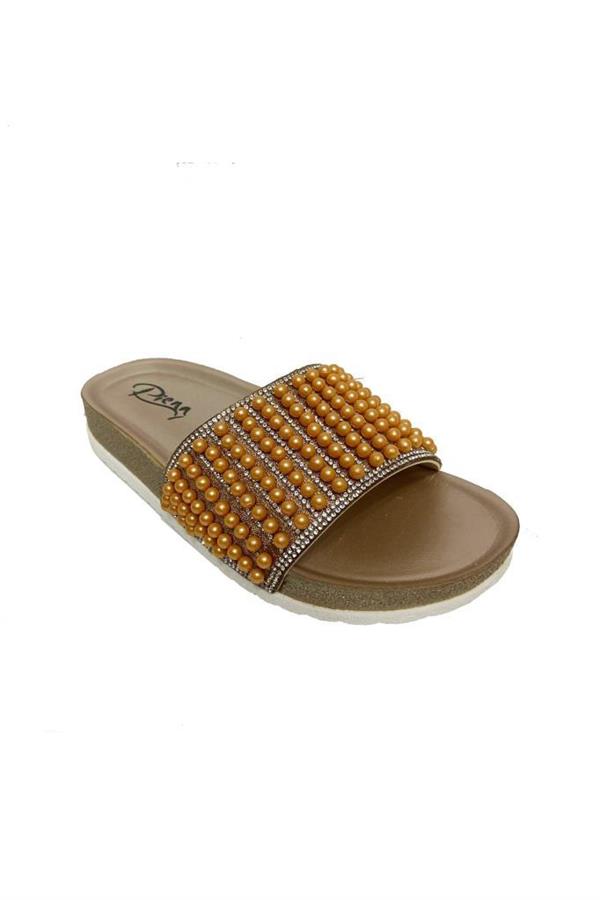 Pienn 20044-003 Anatomik Fashion Taşlı  Kadın Terlik