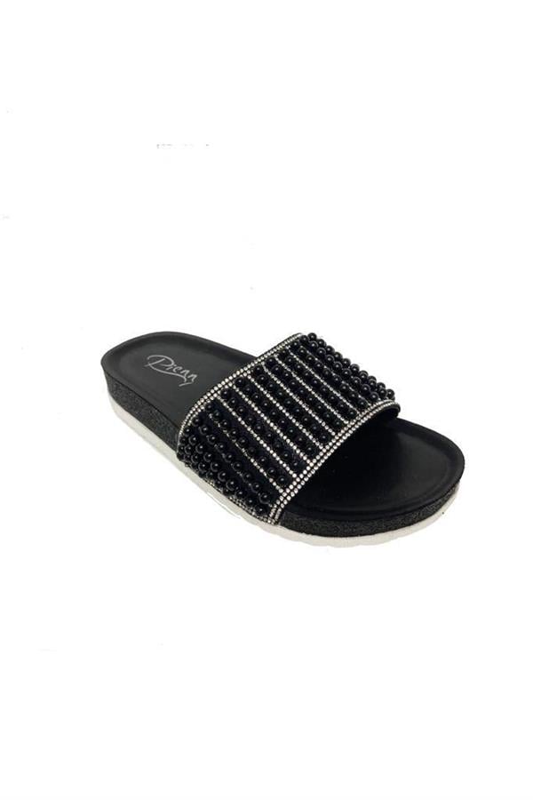 Pienn 20044-003 Anatomik Fashion Taşlı  Kadın Terlik