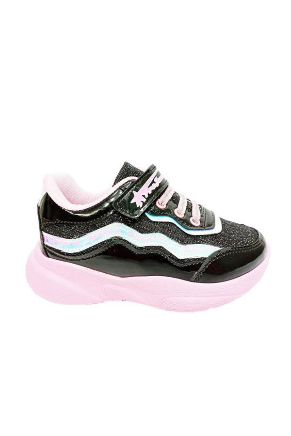 Pro Kids 2202-P Simli Deri Kız Çocuk Sneakers Ayakkabı