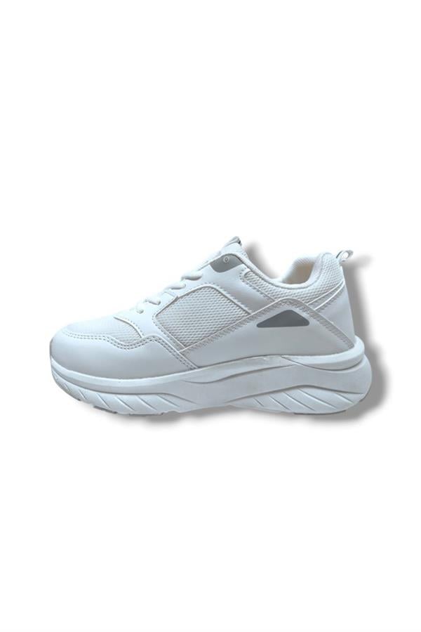 Queen Step 2110-25 Deri Anorak Anatomik Sneaker Beyaz Buz 36-40