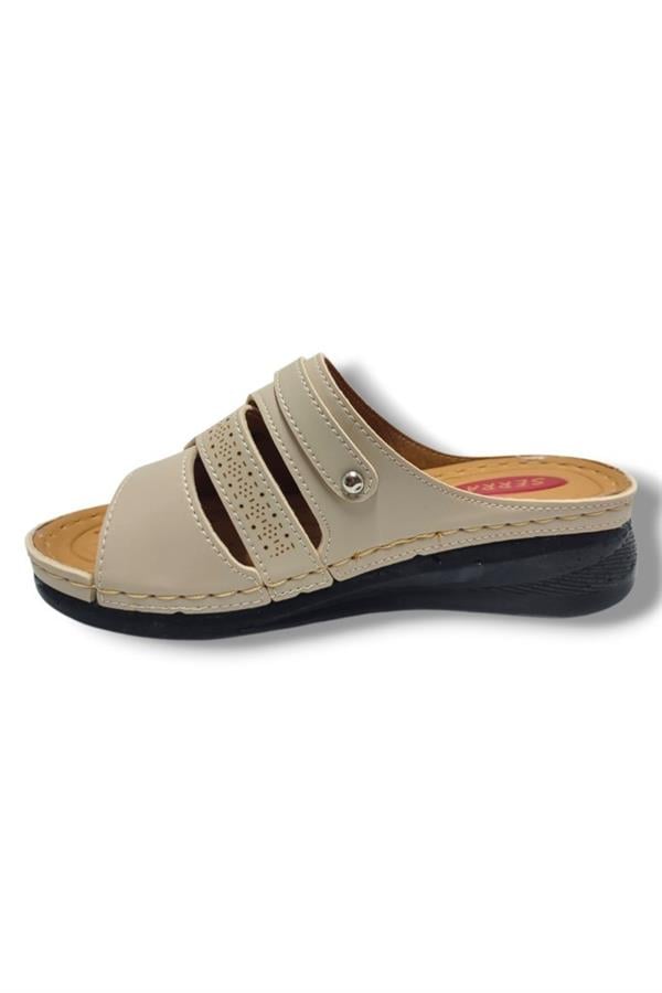 Serra 638-25 Anatomik Masaj Taban Fashion V Tokalı Kadın Terlik