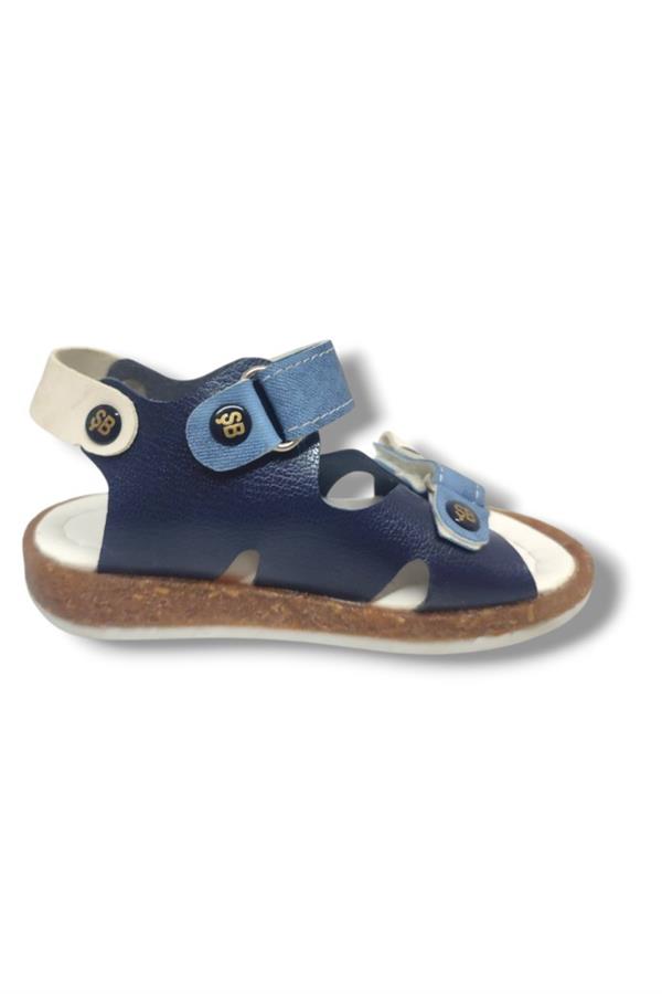 Şirinbebe 1651-20 Çift Cırt Tokalı Erkek Çocuk Sandalet Lacivert Mavi 21-25