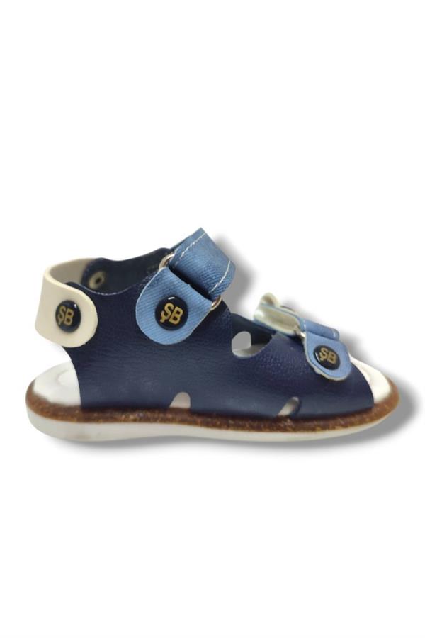 Şirinbebe 1710-20 Çift Cırt Tokalı Erkek Çocuk Sandalet Lacivert Mavi 18-20