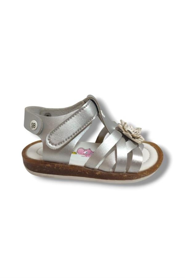 Şiringenç 1658-20 Çapraz Desen Çiçekli Kız Çocuk Sandalet 21-25