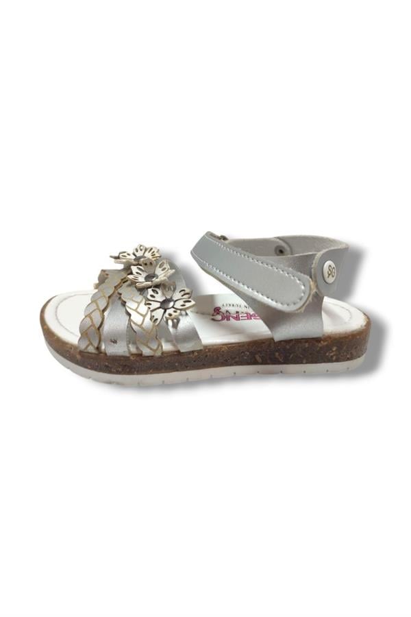 Şiringenç 1735-20 Çapraz Örgü Çiçekli Kız Çocuk Sandalet 26-30