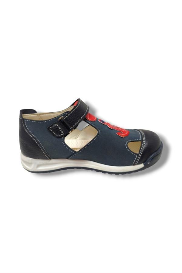 Şiringenç 3028-20 Çapa Cırtlı Erkek Çocuk Sandalet Lacivert Kırmızı 26-30