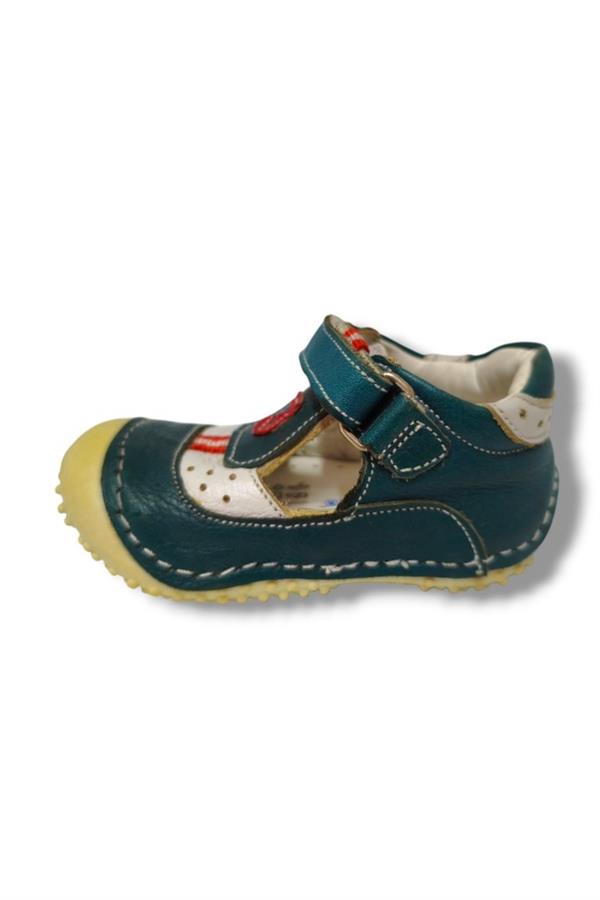 Toddler 3063-20 3 Numara Cırtlı Erkek Bebe Sandalet Yeşil Kırmızı 18-20