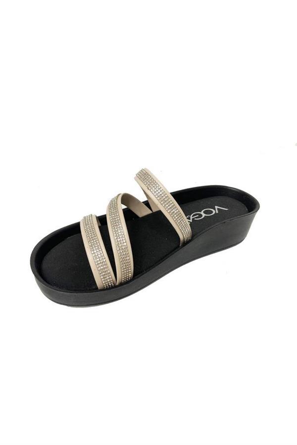 Voga 1400-174 Deri Anatomik Fashion Kadın Terlik