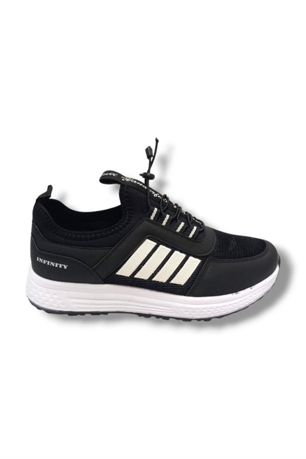 Wanderfull İnfinity 4266-25 Anorak Slip On Erkek Sneaker Siyah Beyaz