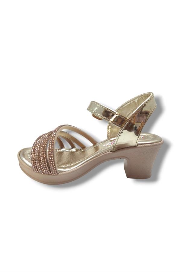 Yıldız Bebe 484-25 Taşlı Topıklu Kız Çocuk Sandalet 25-30