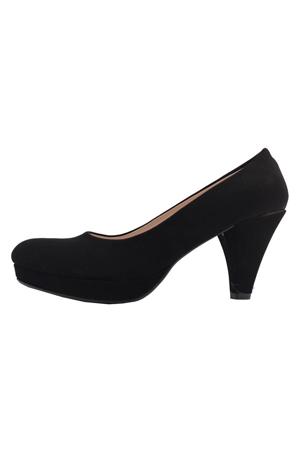 Zarif 3360 10mm Süet Platform Topuklu Stiletto Ayakkabı