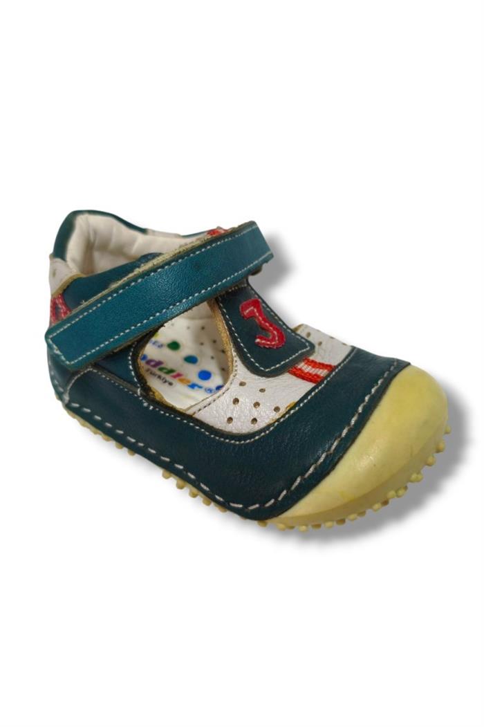 Toddler 3063-20 3 Numara Cırtlı Erkek Bebe Sandalet Yeşil Kırmızı 18-20